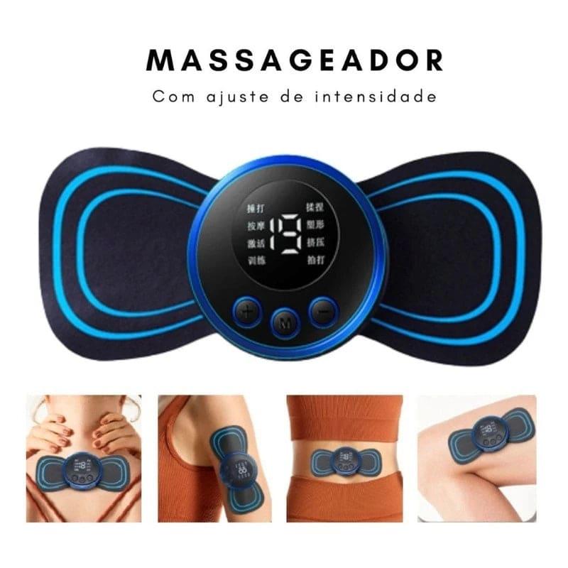 Mini Massageador Elétrico Portátil - Alívio da dor Muscular