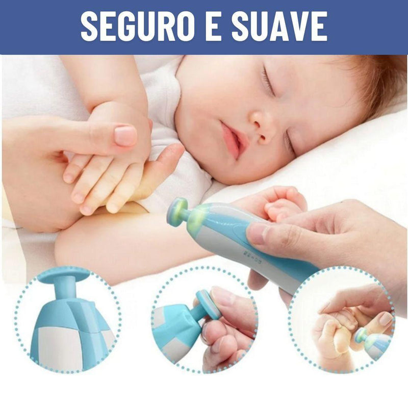 Lixa de Unha Elétrico Para Bebê Com Estojo