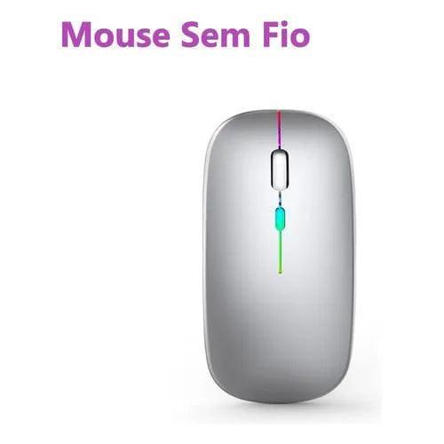 Mouse Sem Fio com LED Retroiluminado