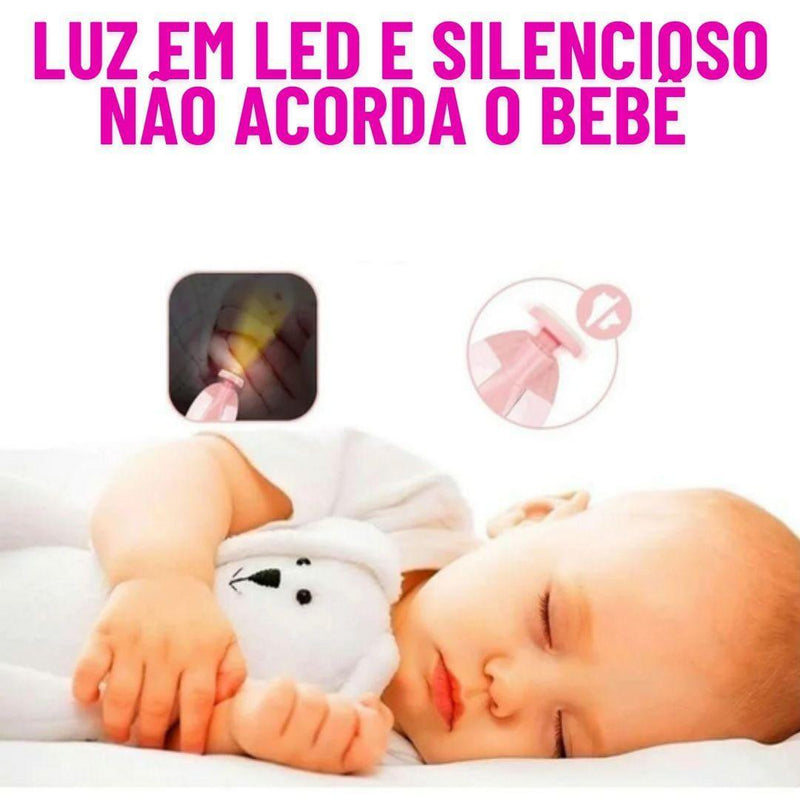 Lixa de Unha Elétrico Para Bebê Com Estojo