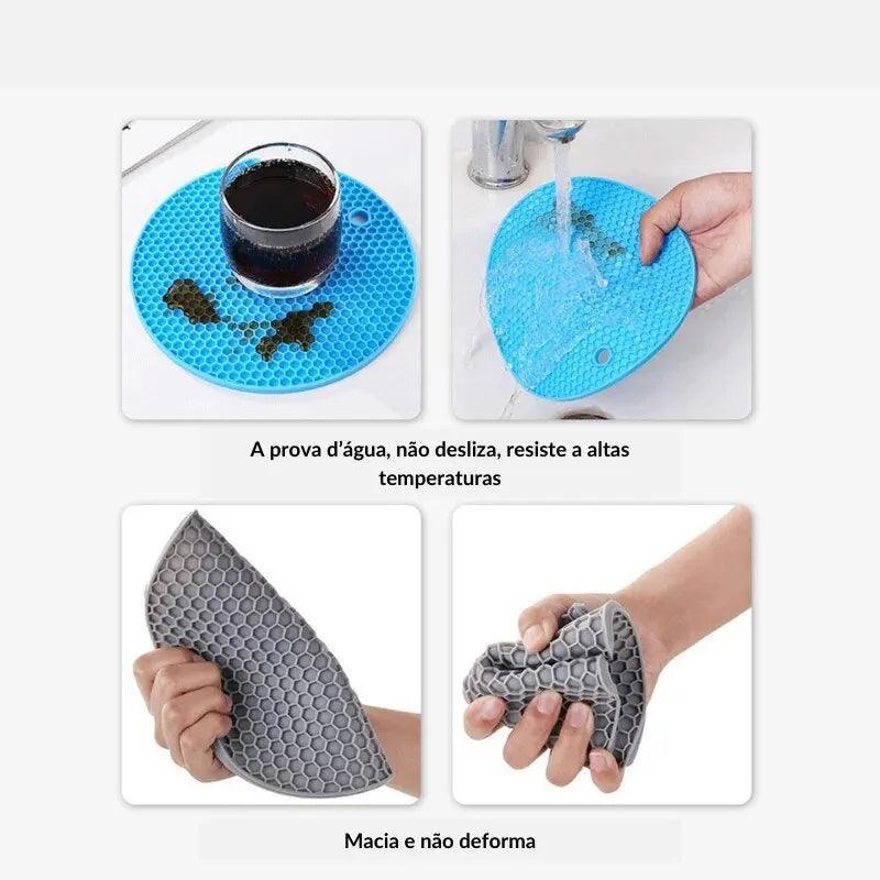 Jogo de Silicone Isolante Térmico Americano Ideal Para Cozinha